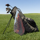 セドナ・アリゾナの曇りポットロック ゴルフタオル (グリーン)