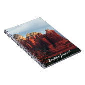 セドナ・アリゾナの曇りポットロック ノートブック (右側)