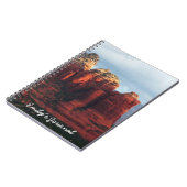 セドナ・アリゾナの曇りポットロック ノートブック (左側)