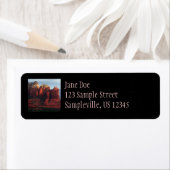 セドナ・アリゾナの曇りポットロック ラベル (インサイチュ)