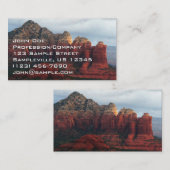 セドナ・アリゾナの曇りポットロック 名刺 (正面/裏面)