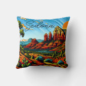 セドナ、アリゾナクリスマス クッション (裏面)