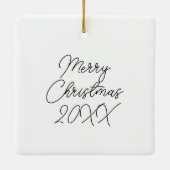 セドナ、アリゾナクリスマス セラミックオーナメント (裏面)