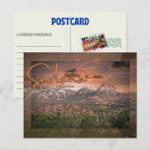 セドナ、アリゾナサンセットスルレアル ポストカード (正面/裏面)