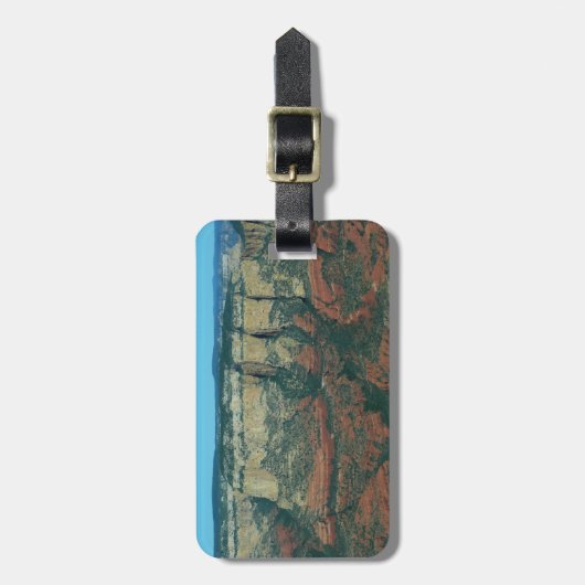 セドナ・アリゾナ州の赤岩層 ラゲッジタグ (正面縦)