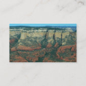 セドナ・アリゾナ州の赤岩層 名刺 (裏面)