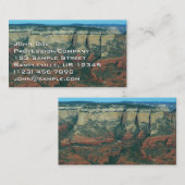 セドナ・アリゾナ州の赤岩層 名刺 (正面/裏面)