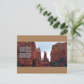 セドナ アリゾナ州 山々 旅行 ポスター ポストカード (スタンド正面)