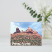 セドナ アリゾナ州 赤い砂漠 ポストカード Southwestern アート (スタンド正面)