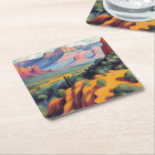 セドナ、アリゾナ スクエアペーパーコースター (アングル)