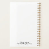 セドナ，アリゾナ – 旅行 プランナー手帳 (裏面)