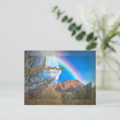 セドナ，アリゾナ – Mountain Rainbow Landscape ポストカード (スタンド正面)