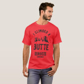 セドナ ハイキングTシャツ I Climbed A Butte デザート パンジャク Tシャツ (正面フル)