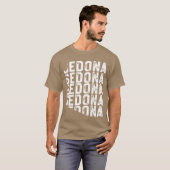 セドナ ヴィンテージ バケーション Tシャツ アリゾナ州の地理 (正面フル)
