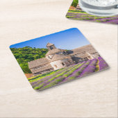 セナンク修道院（プロヴァンス・フランス） スクエアペーパーコースター (アングル)