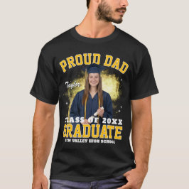 セニアママパパ卒業式おもしろ写真Tシャツ Tシャツ