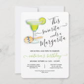 セニノリタマルガリタメキシカンフィエスタ誕生日 招待状 (正面)