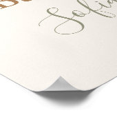 セニャル・デ・ビエンヴェニダ・デ・テディ・ベアー赤ちゃんシャワー・ボーイ ポスター (角)