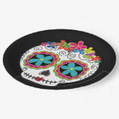 セニョリタカラベラデイオブザデッドシュガースカル ペーパープレート (アングル)