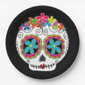 セニョリタカラベラデイオブザデッドシュガースカル ペーパープレート (正面)