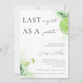 セニョリタメキシコブライダルシャワーのラストマルガリータ 招待状 (正面)