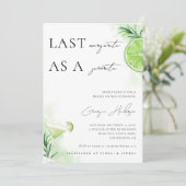 セニョリタメキシコブライダルシャワーのラストマルガリータ 招待状 (スタンド正面)