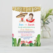 セニョールまたはセニョリタジェンダーが招待フィエスタを明らかにする 招待状 (スタンド正面)