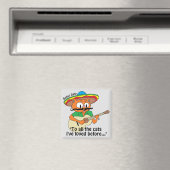 セニョールガトゥートゥー遊ン猫のギター歌 マグネット (インサイチュ (食洗機))