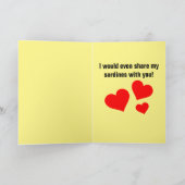 セニョールガトヴァレンティーンズデイスイートハートロマンチックカード カード (内部)