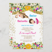 セニョールセニョリタフィエスタジェンダーの表示 招待状 (正面/裏面)