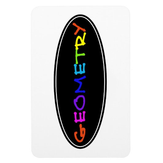 セニョール幾何学的フォトマグネット マグネット (縦)