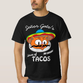 セニョール・ガトのタコスハウス メキシカン・カルトゥーン・キャット Tシャツ