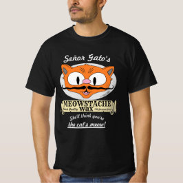 セニョール・ガトのニャンワックス ヒゲ猫 Tシャツ