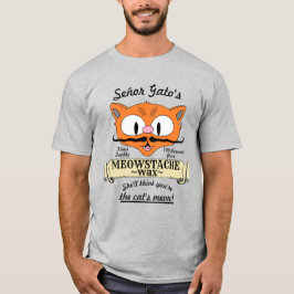 セニョール・ガトのヒゲワックス ハンドルバー・マスタッシュ・ダジャレ Tシャツ