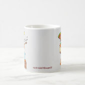 セニョール+ガト™ 歌うメキシカン+ヒゲ猫 ギター コーヒーマグカップ (中央)