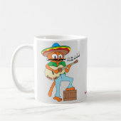 セニョール+ガト™ 歌うメキシカン+ヒゲ猫 ギター コーヒーマグカップ (左)