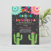 セニョール·セニョリタ·ジェンダー·リビール招待Fiesta 招待状 (スタンド正面)