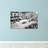 セネカでの7月のパレードのワシントン州シアトル キャンバスプリント (インサイチュ (ウッドフロア))