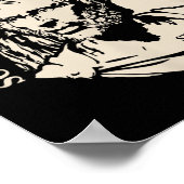 セネカやる気を起こさせる引用文 – 勇気 ポスター (角)