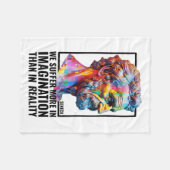 セネカオーバーシンキング引用文ストイモダンシズムStoic Ph フリースブランケット (正面(横))