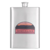 セネカレイクニューヨークレッドサンライズ フラスク (正面)