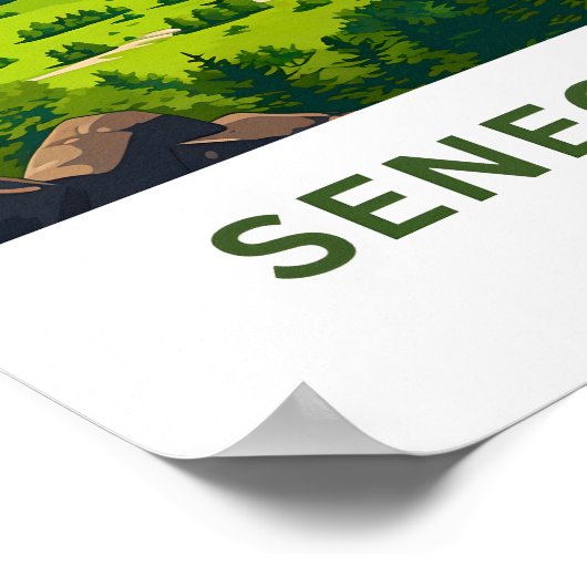 セネカロックスウェストバージニア旅行プリント ポスター (角)