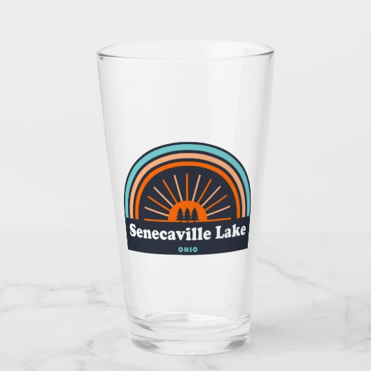 セネカヴィルレイクオハイオレインボー タンブラーグラス (正面)