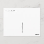 セネカ人の石 ポストカード (裏面)