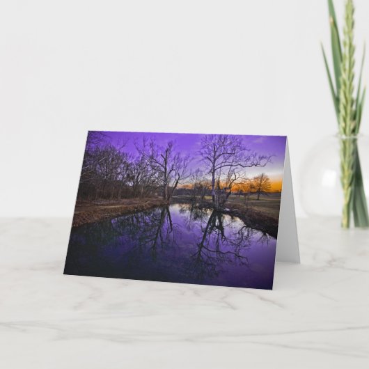 セネカ人公園の日の出 カード (正面)