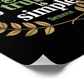 セネカ引用文ストア哲学ウィズダム真実単純 ポスター (角)