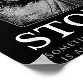 セネカ引用文「勇気の行動」ストア主義 ポスター (角)