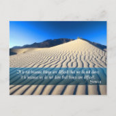 セネカ感動的引用文「Dare」 ポストカード (正面)