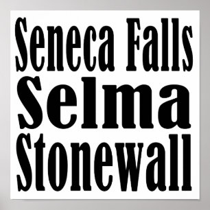 セネカ語はポスターSelmaストーンウォールころびます ポスター