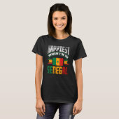 セネガにいる時に最も幸せなセネガル国旗 Tシャツ (正面フル)